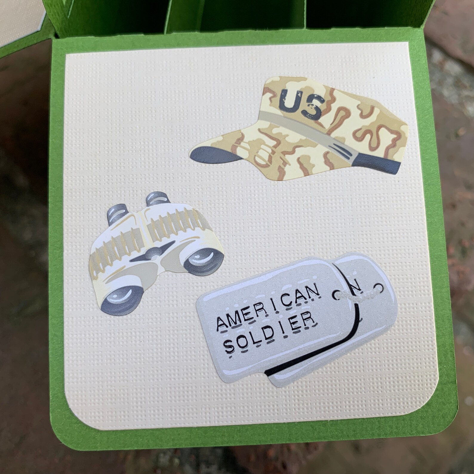 Soldier 3D Card / servicio militar patriótico de las fuerzas Etsy