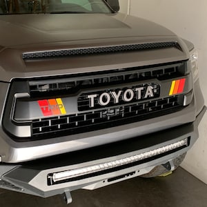 Toyota TRD Stickers Heritage Retro Vinyl Stripes, for Tundra TRD PRO Grille