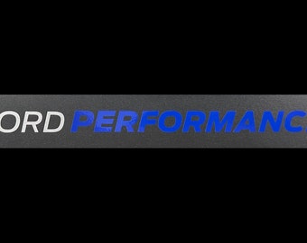 Blue Ford Performance Hood Cowl Sticker Decal, fits Raptor Mustang Focus ST RS Explorer ST