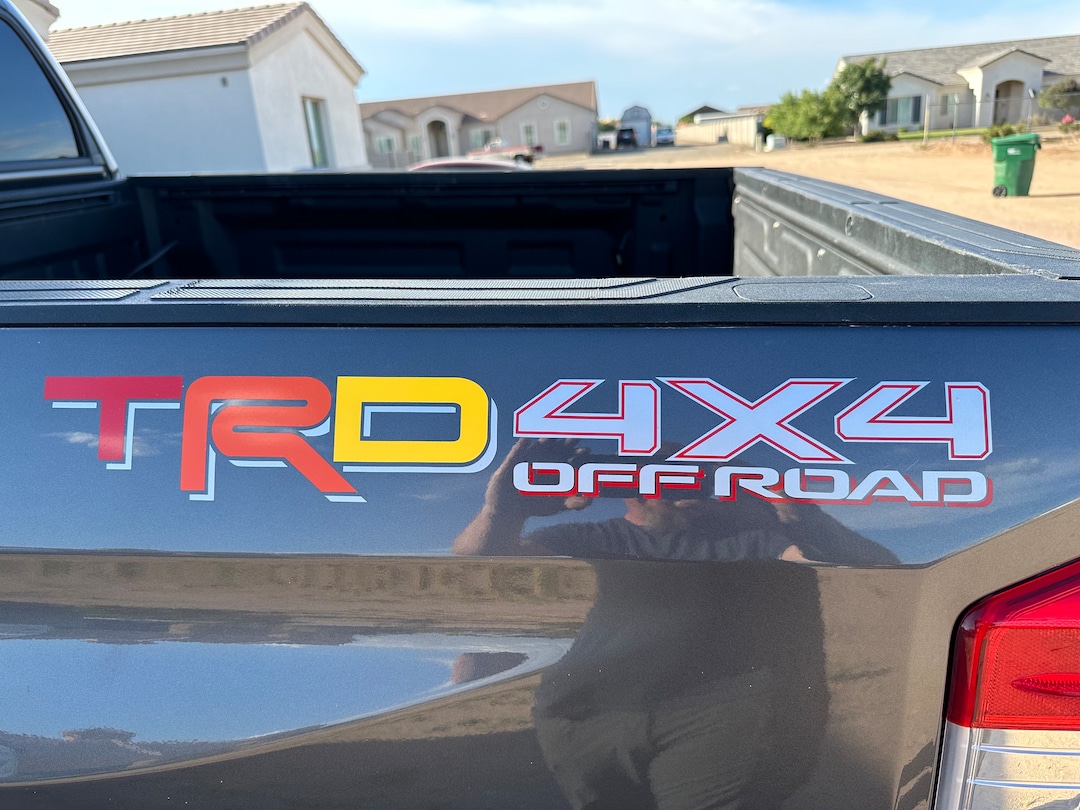 Toyota TEQ Logo Decals Stickers For Sequoia Land Cruiser FJ 4Runner Tacoma TRD E - Foto 7