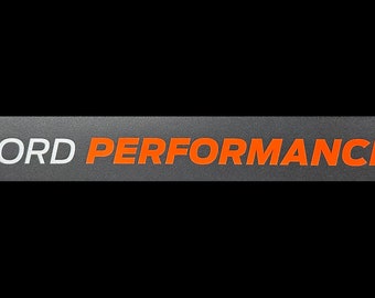 Orange Ford Performance Hood Cowl Sticker Decal, fits Raptor Mustang Focus ST RS Explorer ST