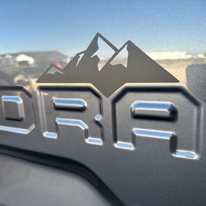 Matte Black Mountain Decal Sticker, Fits 2014 - 2021 Toyota Tundra Tailgate