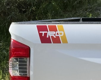 Toyota TRD Stickers Heritage Retro Vinyl Stripes, for Tundra, Tacoma, 4Runner, Truck