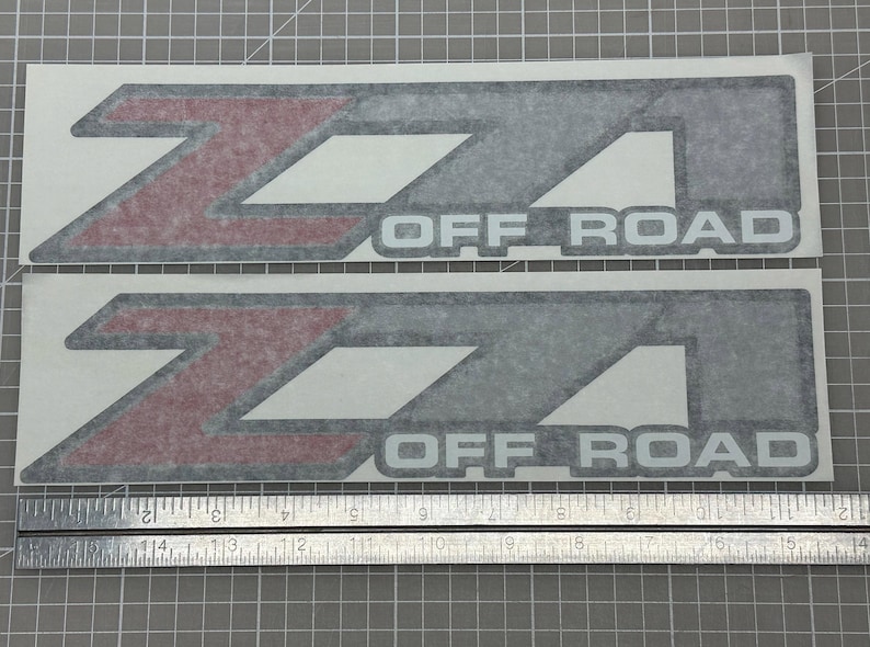 Pair of Z71 off Road Stickers Decals, Fits Chevrolet GMC Silverado ...
