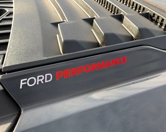 Pair of 2 Ford Performance Hood Cowl Sticker Decal, fits Raptor Mustang Focus ST RS Explorer ST