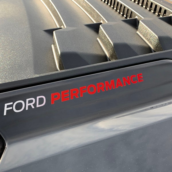 Pair of 2 Ford Performance Hood Cowl Sticker Decal, fits Raptor Mustang Focus ST RS Explorer ST