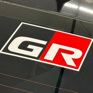 10” Gazoo Racing Window Decal Sticker, Fits Supra, GR86, GT86, FRS, GR Corolla