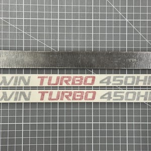 Twin Turbo 450HP Die Cut Sticker Decal, Customizable Color and HP, Fits ...