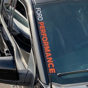 26&quot; Ford Performance Sticker Decal, fits F-150 Raptor, Mustang, Explorer ST, Focus ST RS, Silver/Orange, Pick Your Own Colors