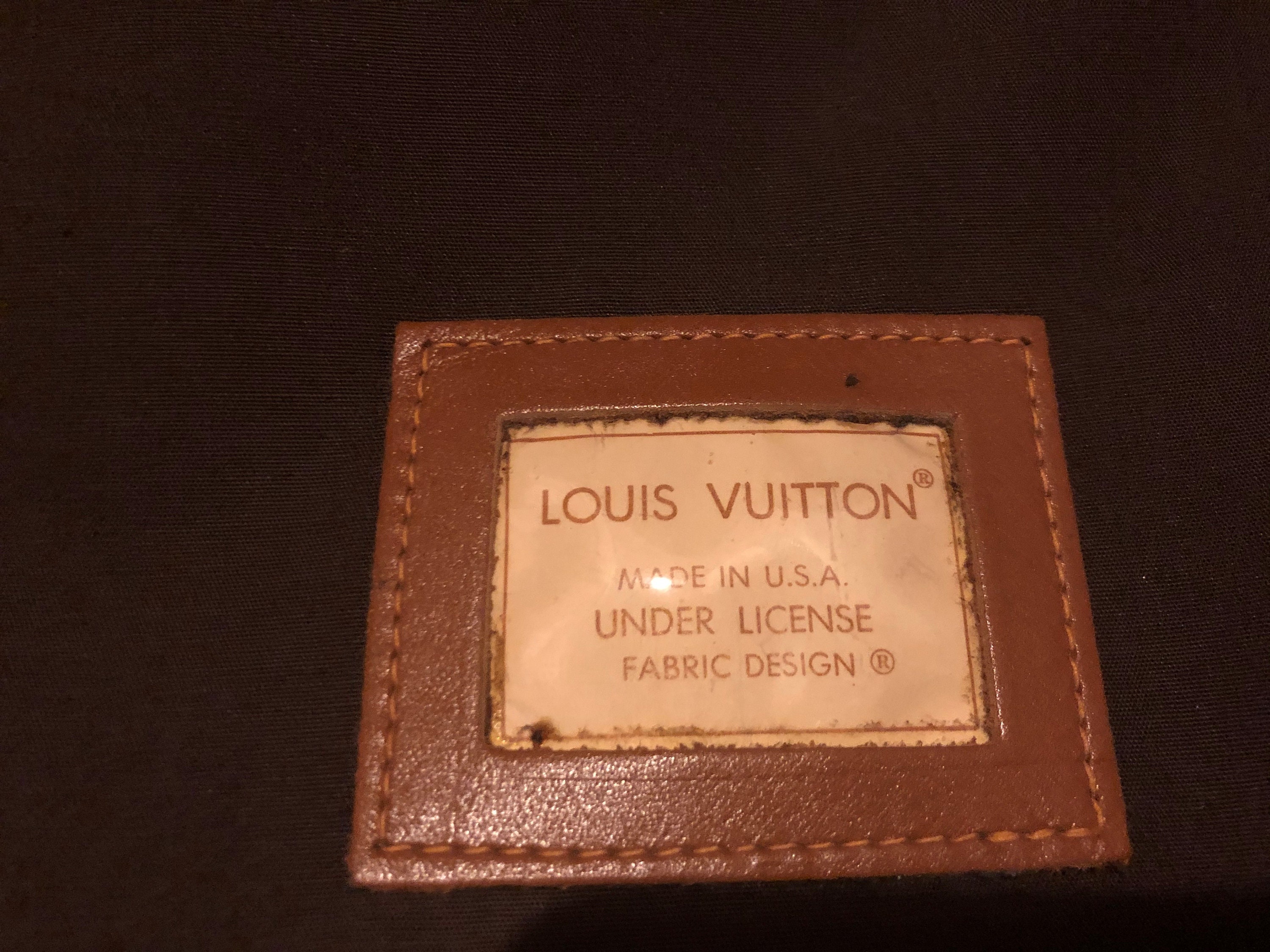 Louis Vuitton Vintage Iconic LV Logo Monogram Fold over Large