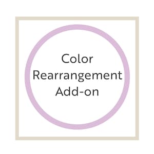 Color Rearrangement Add-on (for floral sets) | rearrange colors between designs or set a uniform color for multiple designs
