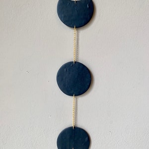 Black Amethyst Moon Phase Wall Hanging image 3