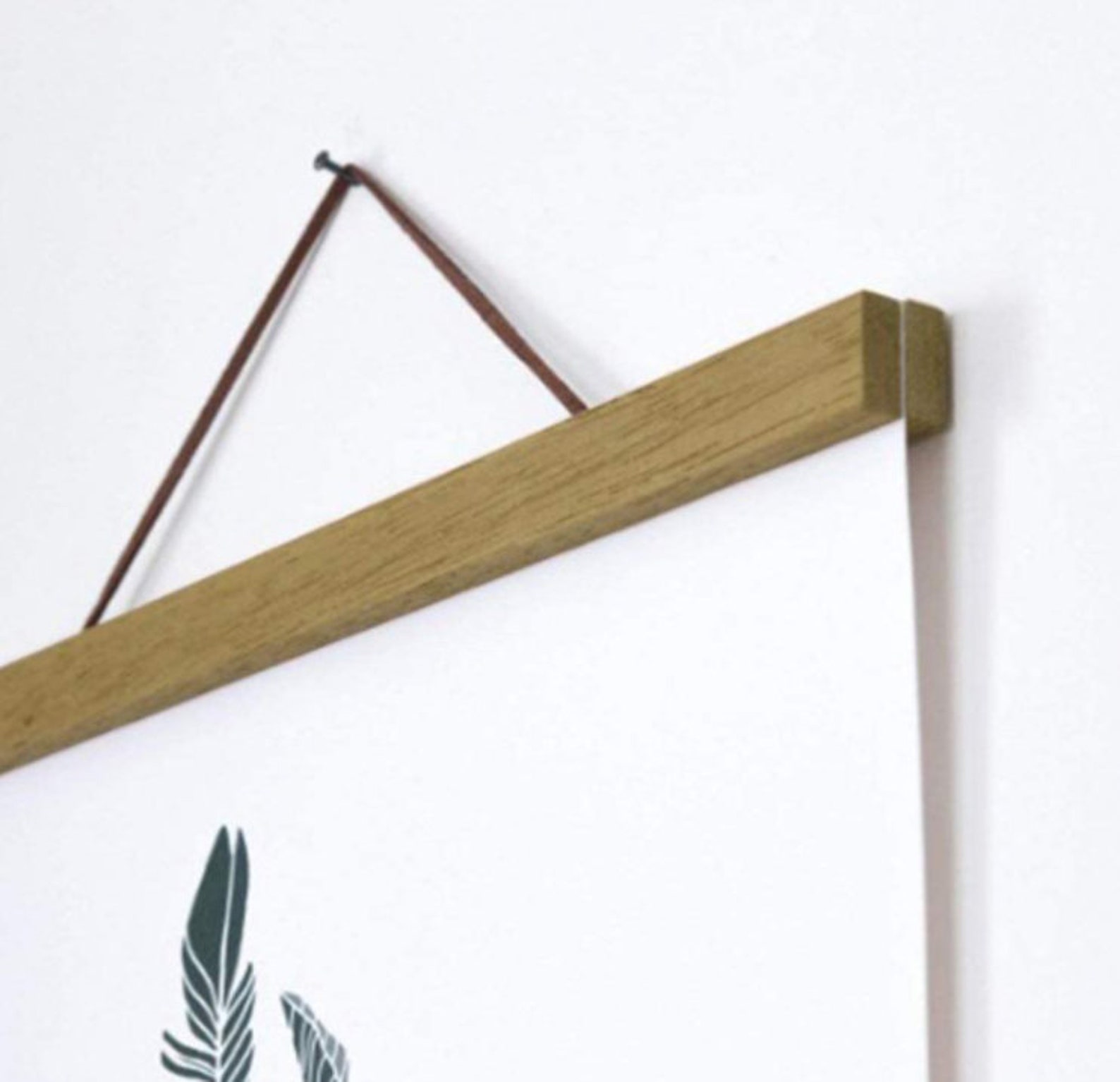 Teak Wooden Poster Hanger Frames 24in. Etsy