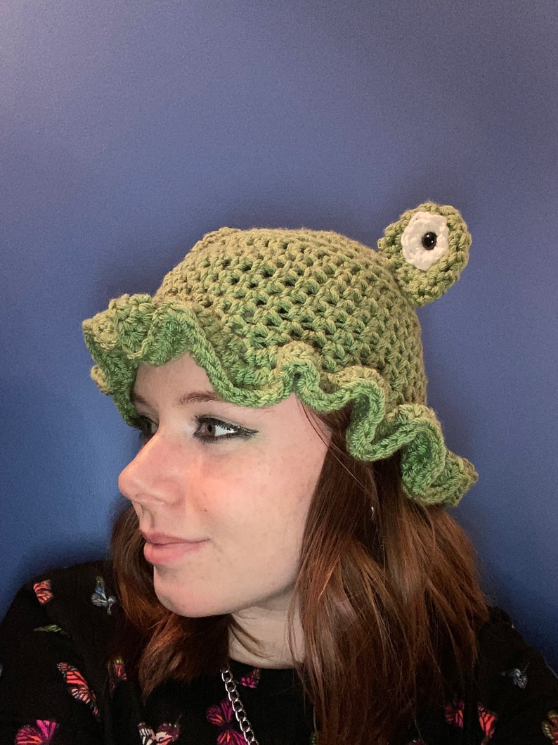 Frog and Mushroom Bucket Hat CROCHET PATTERN ONLY Etsy