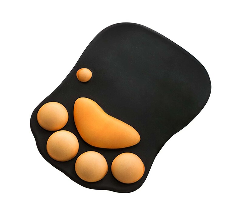 3D Cute Cat Paw mouse pad with Wrist Support Gaming Desktop Etsy