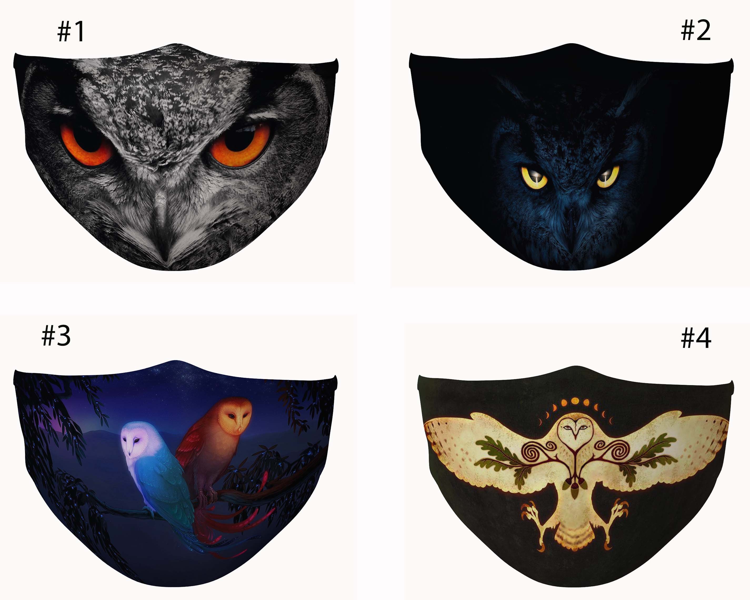 Owl face mask animal face mask Cute Owl mask for adult and Etsy