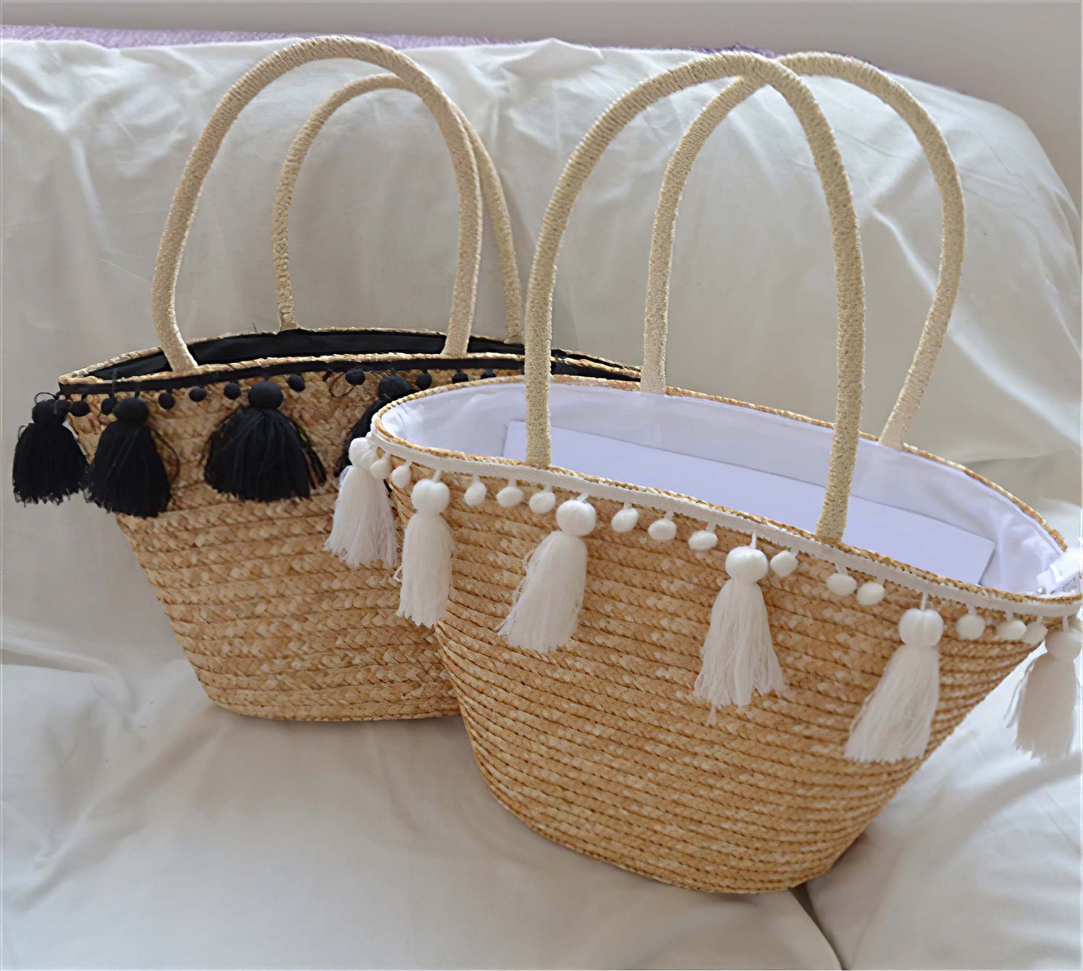 Women Fashion Straw Bag New Tassel Handbag High Quality Straw Etsy UK