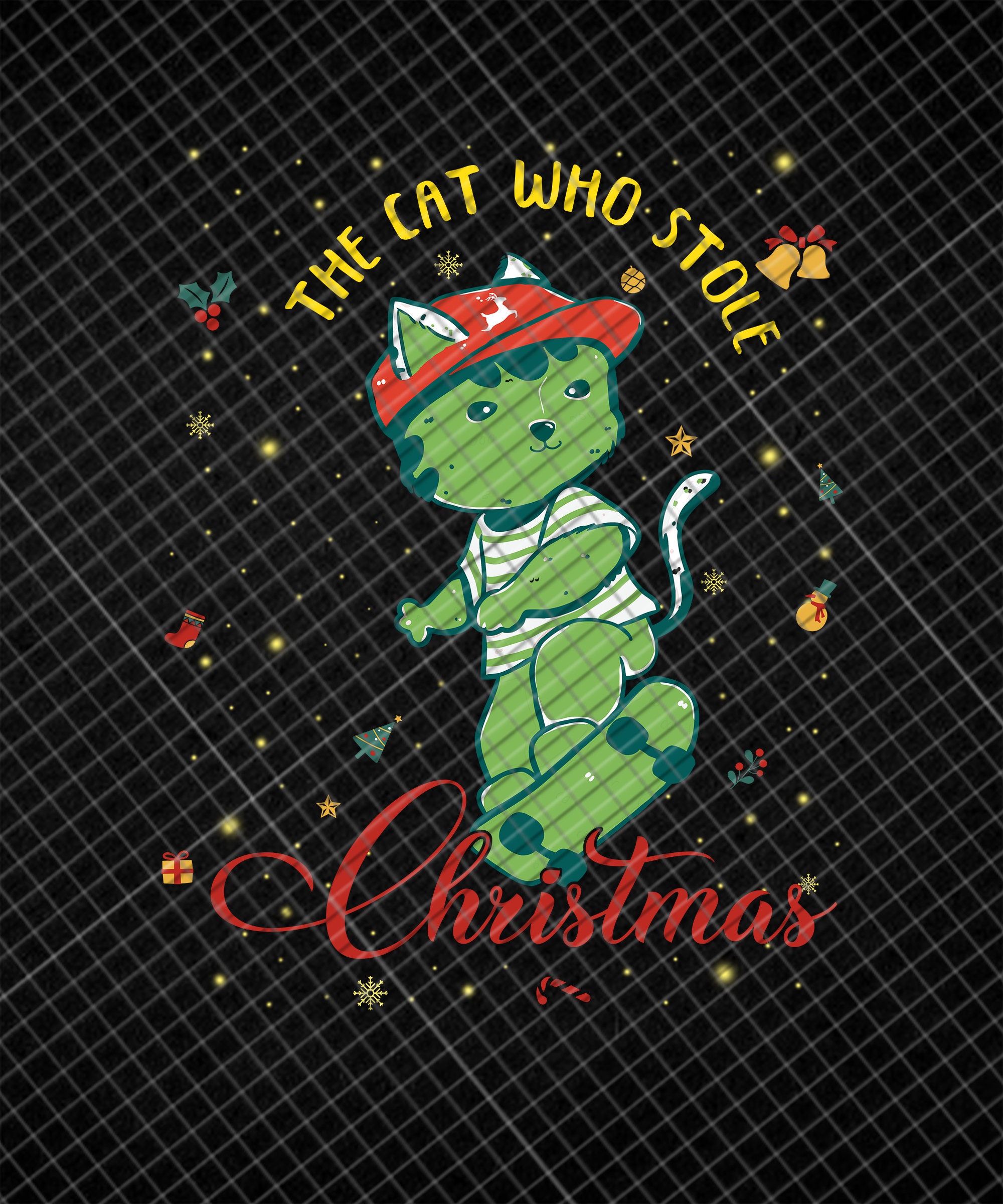 Christmas Gift The Cat Who Stole Christmas Who Stole Etsy