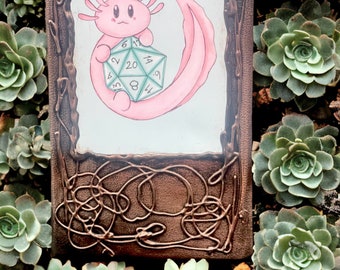 Axolotl With Dice Sketchbook Size Medium