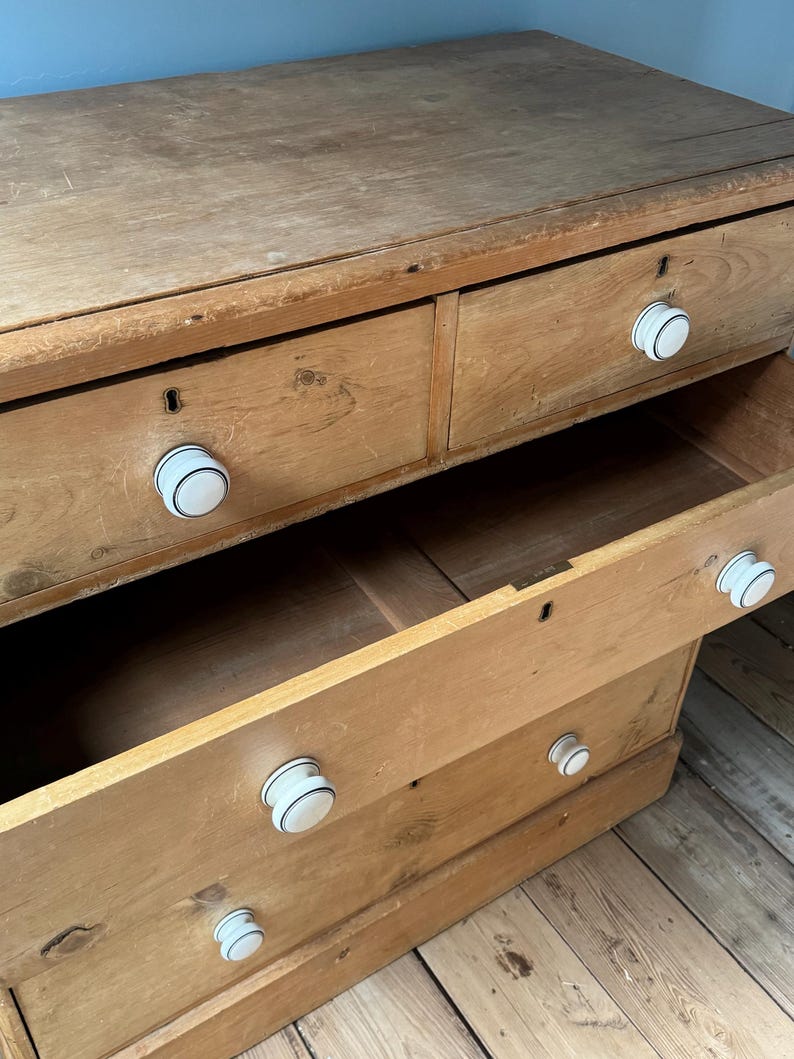 Antique English Pine Dresser - Etsy