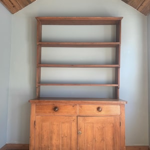 Antique English Pine Hutch
