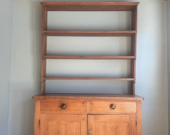 Antique English Pine Hutch