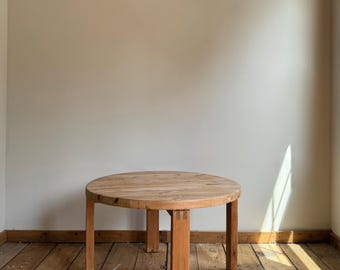 Antique Danish Round Coffee Table