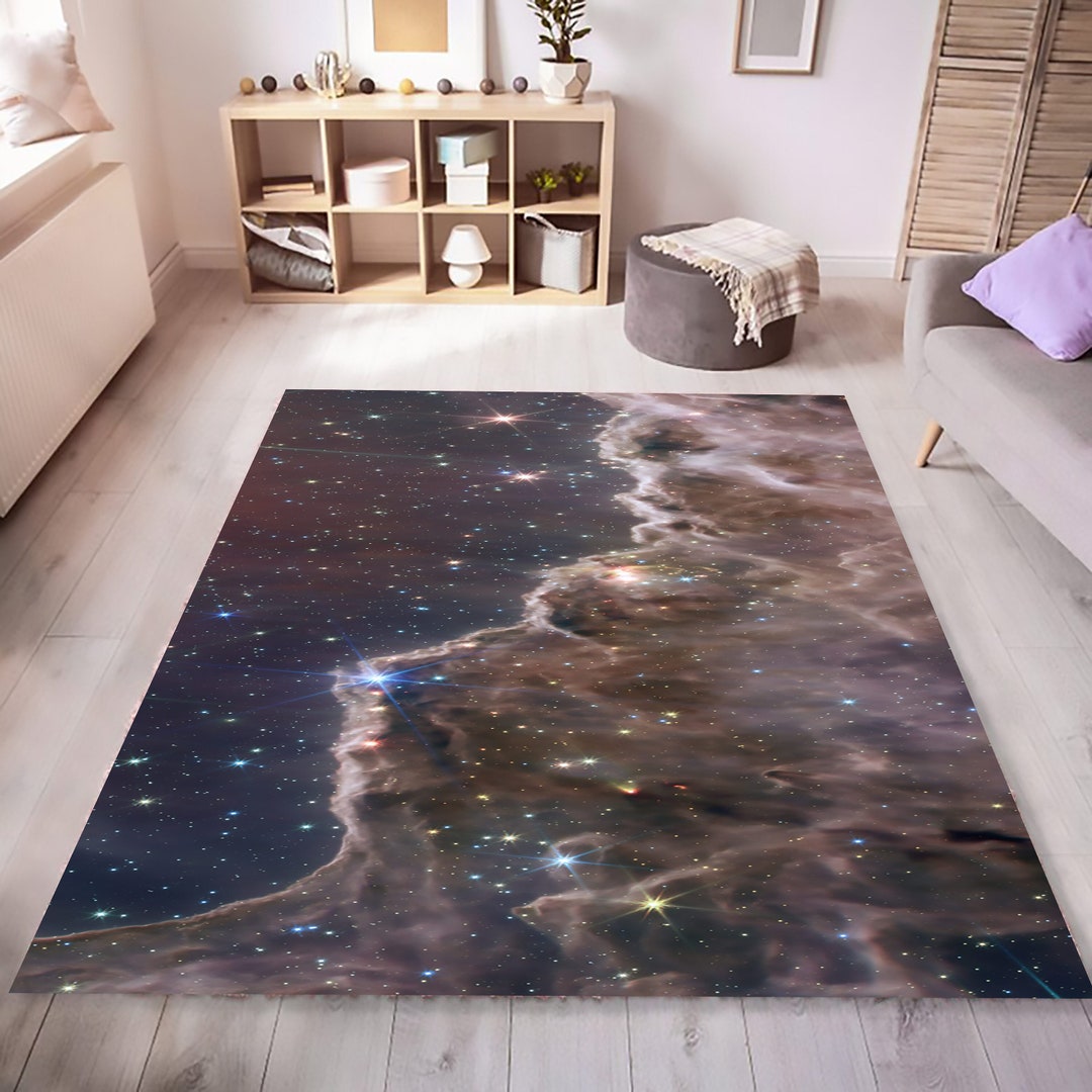 James Webb Rug, Nasa Rug, Carina Nebula Rug, Cosmic Cliffs Rug, Star ...