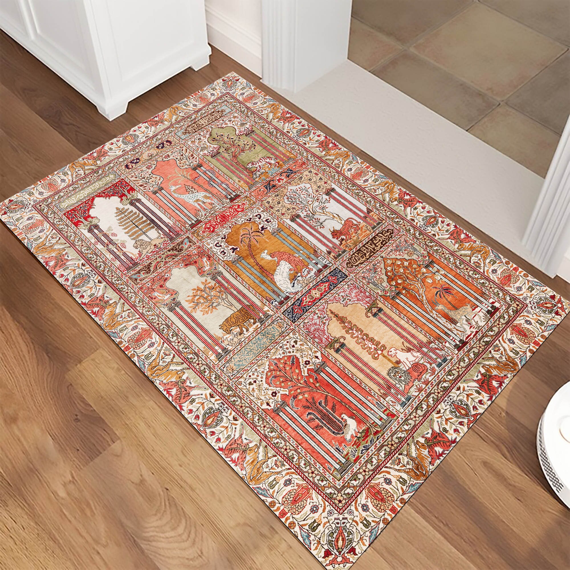 Persian Rug, Persian Rug Animal, Persian Carpet,lion Rug,persian Rug