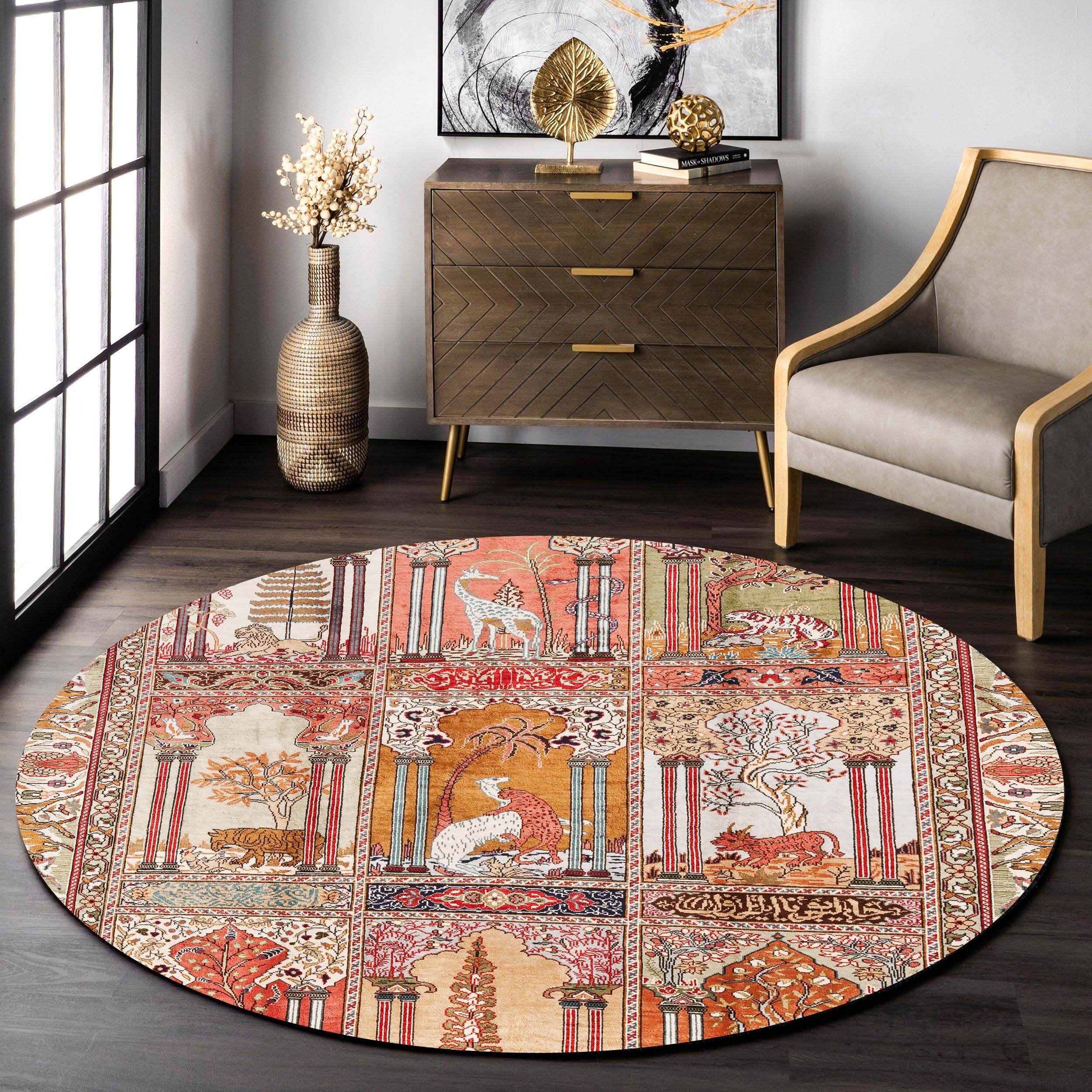 Persian Rug, Persian Rug Animal, Persian Carpet,lion Rug,persian Rug