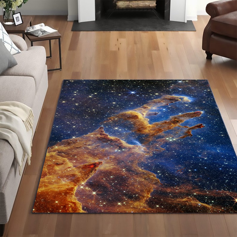 James Weeb Rug Pillars of Creation Rug Star Rug Space Rug - Etsy