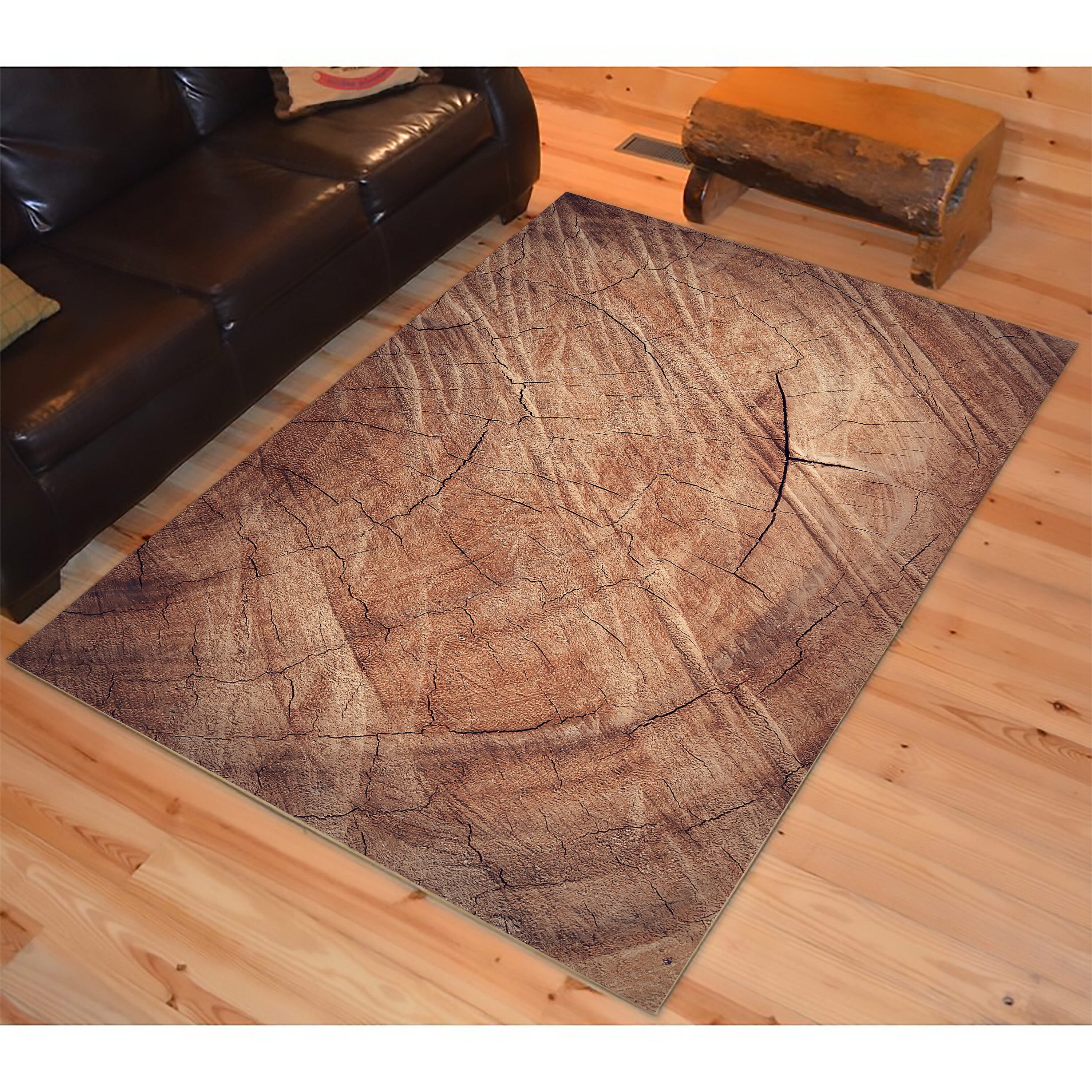 3d Tree Stump Rug, Block Stump Rug, Tree Trunk Rug, Black Friday Sale