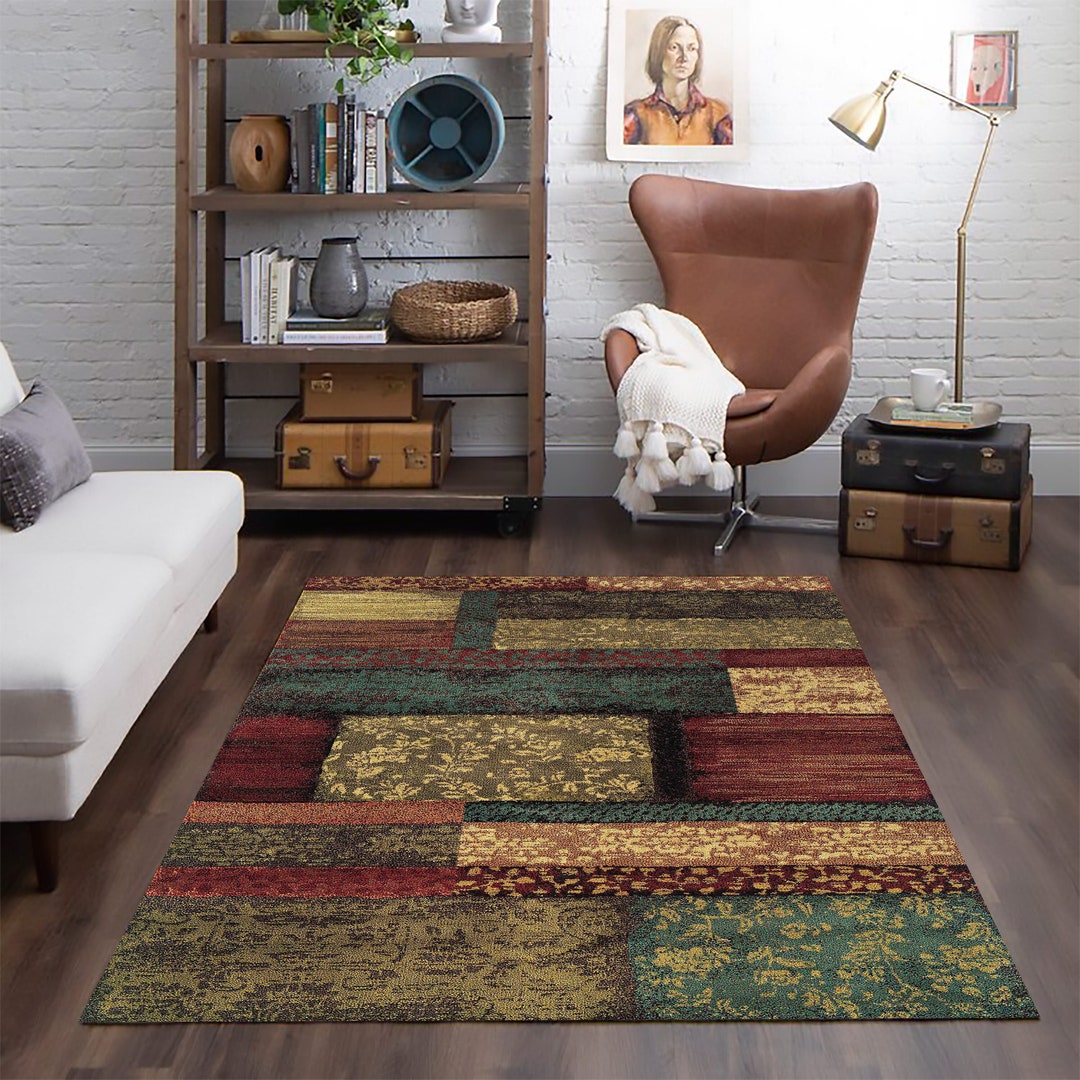 Persian Rug 5x7, Traditional Rug, Century Rug, Oushak Rug 5x7, Heriz