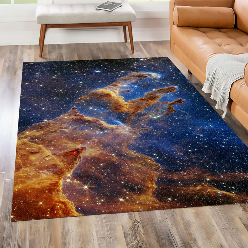 James Weeb Rug, Pillars of Creation Rug, Star Rug, Space Rug, Nebula