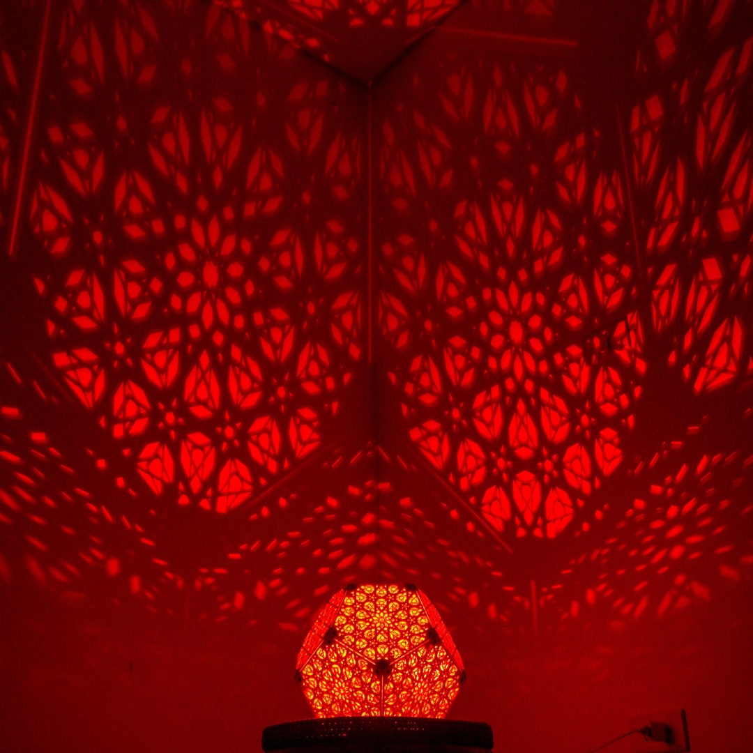 Hyperi RGB Shadow Led Lamp, Night Light Lantern Sacred Geometry