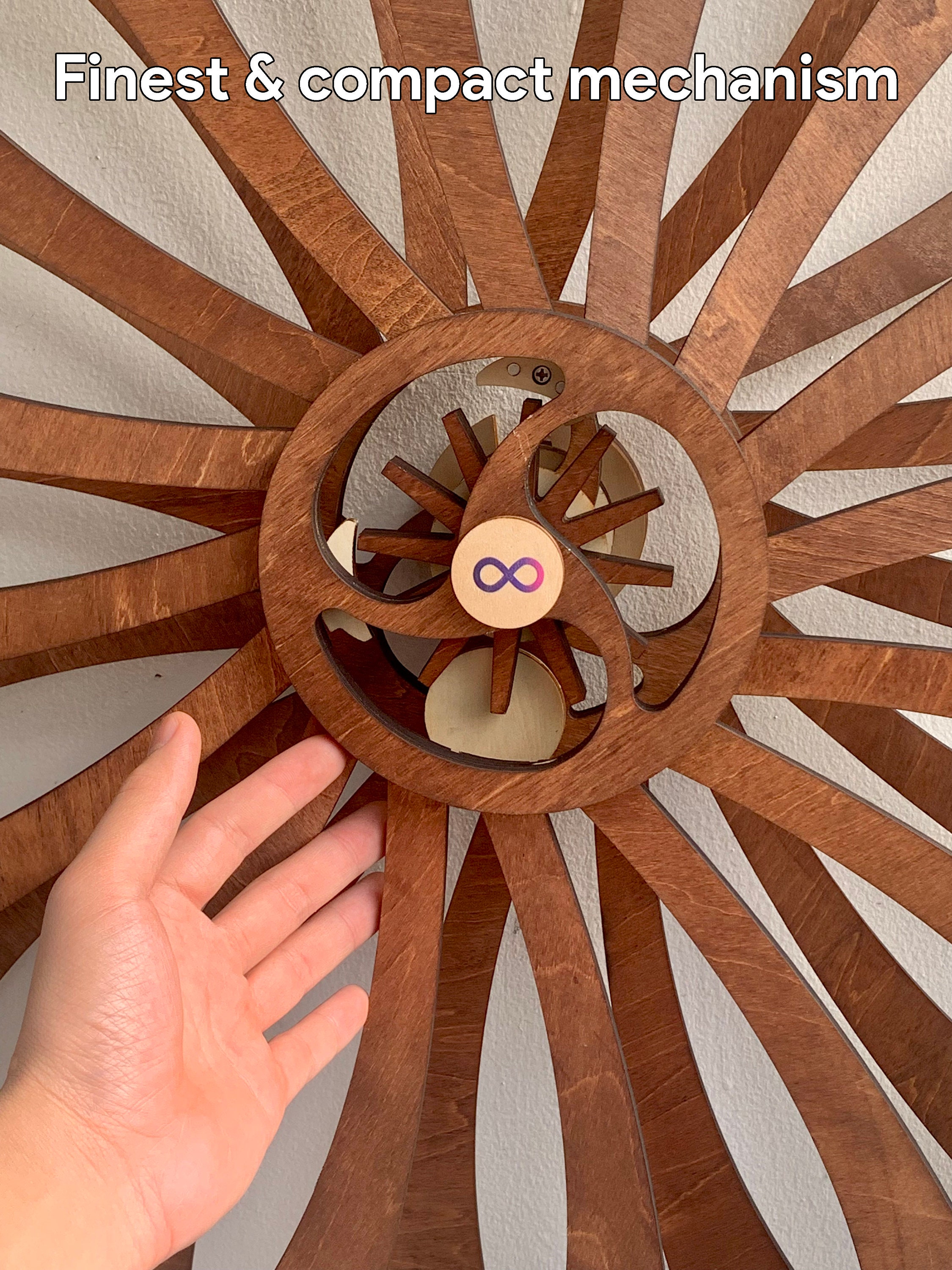 Hyperi Kinetic Sculpture, Wooden Flower 3d Kinetic Wall Sculpture, Wooden  Unique Wall Decor Art, Special Sacred Geometry, Big Infinity Spin 