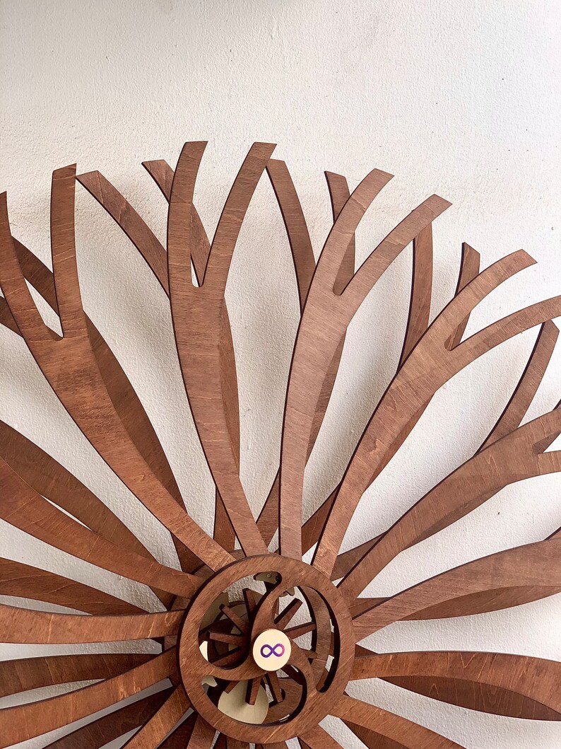 Hyperi Sunflower Kinetic Sculpture Wooden 3d Kinetic Wall - Etsy