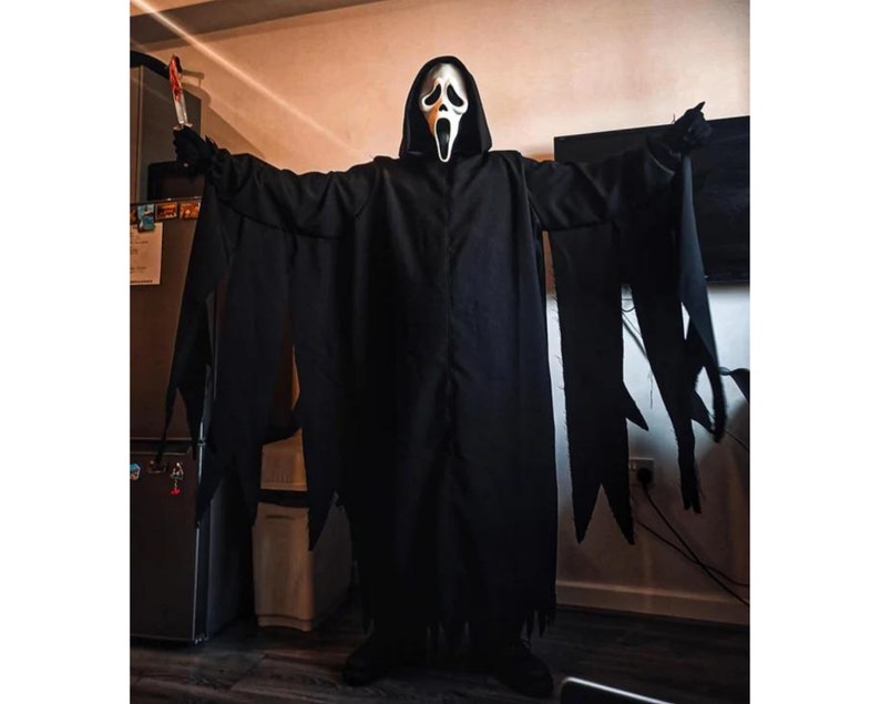 SCREAM 6 Robe Halloween Ghostface Costume Scream Cloak Black Etsy Norway