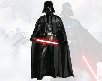 Darth Vader Cosplay Suit, Drath Vader Full Costume Outfit, Darth Vader Cape, Code piece, Gloves