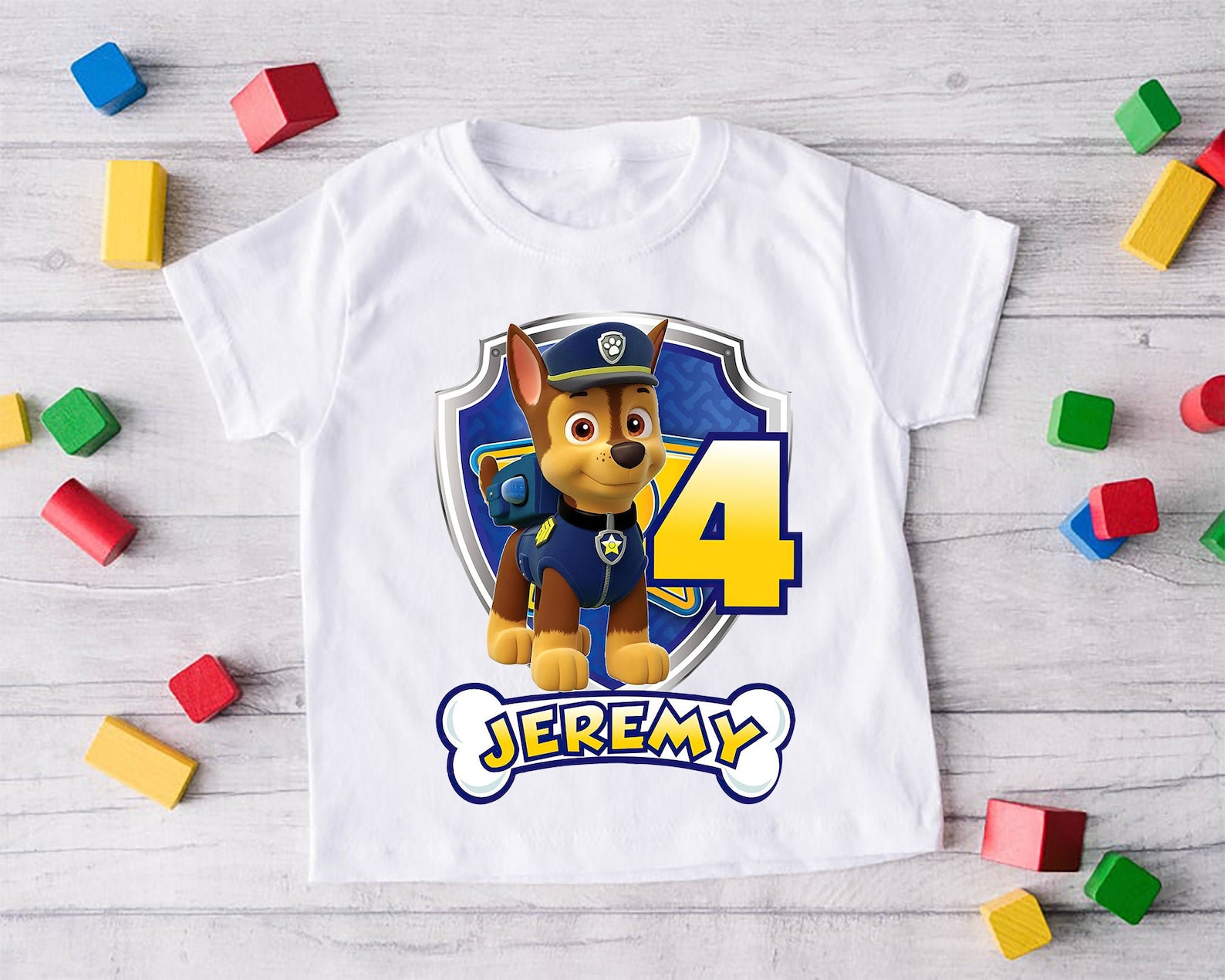 Chase Paw Patrol Shirt Paw Patrol Birthday Shirt Paw Patrol Etsy