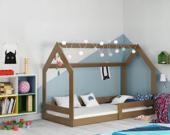 Montessori twin house bed plans. DIY project