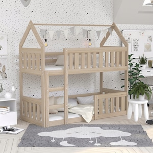 Montessori Twin Bunk Bed Plans: DIY Woodworking (PDF Plan)
