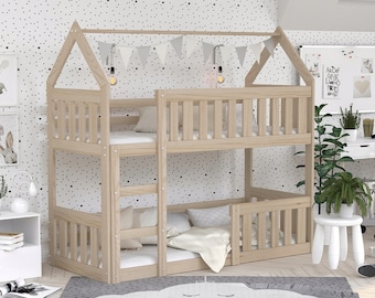 Twin size bunk bed plans, Twin over twin bed PDF plan