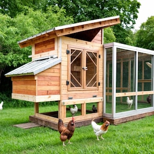 DIY Chicken Coop Plans | Build a Safe & Spacious Backyard Coop | Easy Step-by-Step Woodworking Plan. DIY Chicken Coop 11&#39; x 5&#39;