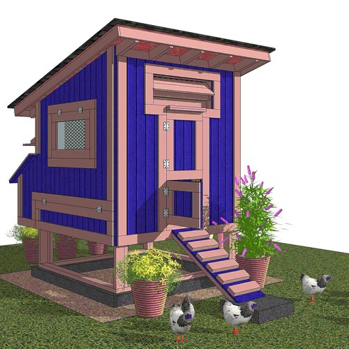 DIY Chicken Coop Plans PDF 5' X 9' Backyard Etsy