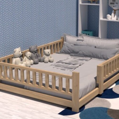 QUEEN Montessori Floor Bed Frame DIY Montessori Bed Frame Etsy
