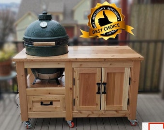 Plano de mesa de parrilla para Big Green Egg, Kamado Joe (PDF digital)