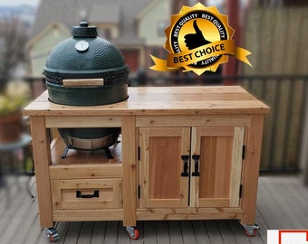 Grill Table for Big Green Egg, Kamado Joe plan (PDF digital)