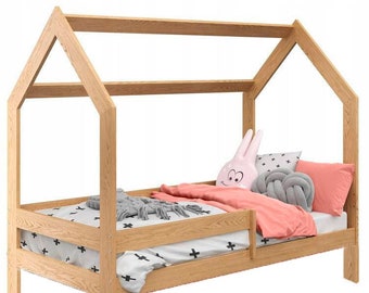 Montessori toddler bed plans, Twin size DIY house bed blueprints, PDF Plans