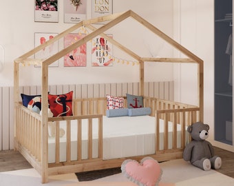 Plano de cama de la casa Montessori: instrucciones en PDF para cama tamaño queen paso a paso